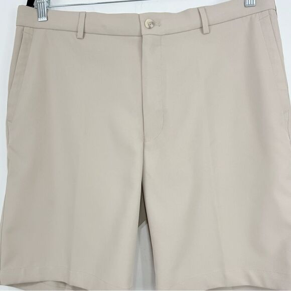 Peter Miller Khaki Tan Classic Quick Dry Business Casual Athleisure Golf Short - Picture 4 of 15